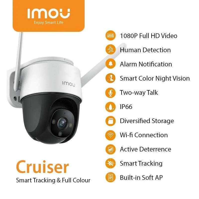 IMOU Cruiser FUD 2MP Outdoor PTZ IP Camera – Eagle Eye security system